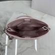 Borse Replica Dior Trianon con catena agnello piatta Macrocannage Rosa