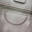 Borse Replica Dior Trianon con catena agnello piatta Macrocannage Rosa
