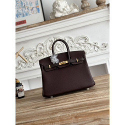 Borse Imitazioni Hermès Birkin 25cm/30cm bicolore pelle Togo Borgogna