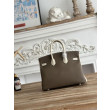 Imitazioni borse griffate Hermès Birkin 25cm/30cm bicolore pelle Togo Etoupe/Bianco