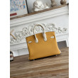 Borse Firmate Replica Hermès Birkin 25cm/30cm bicolore pelle Togo Giallo/Bianco