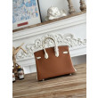 Borsa Hermès Birkin 25cm/30cm bicolore pelle Togo Marrone/Bianco Borsa Hermès Birkin 25cm/30cm bicolore pelle Togo Marrone/Bianco