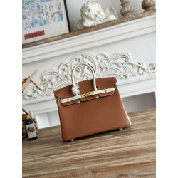 Borsa Hermès Birkin 25cm/30cm bicolore pelle Togo Marrone/Bianco