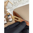 Borsa Hermès Birkin 25cm/30cm bicolore pelle Togo Marrone/Grigio