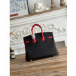 Borse Firmate Replica Hermès Birkin 25cm/30cm bicolore pelle Togo Nero/Rosso