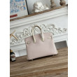 Borse Firmate Replica Hermès Birkin 25cm/30cm bicolore pelle Togo Rosa/Bianco