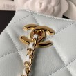 Borsa shopping piccola Chanel 26S AS6248 blu