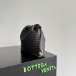 Borse con coulisse Bottega Veneta Intrecciato Nera