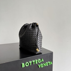 Borse con coulisse Bottega Veneta Intrecciato Nera
