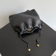 Borse con coulisse Bottega Veneta Intrecciato Nera