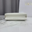 Borse Dior Trianon con catena piatta macrocannage bianca