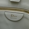 Borse Dior Trianon con catena piatta macrocannage bianca
