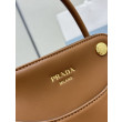 Borse tote mini Prada Carry 1BA496 Marrone Borse tote mini Prada Carry 1BA496 Marrone