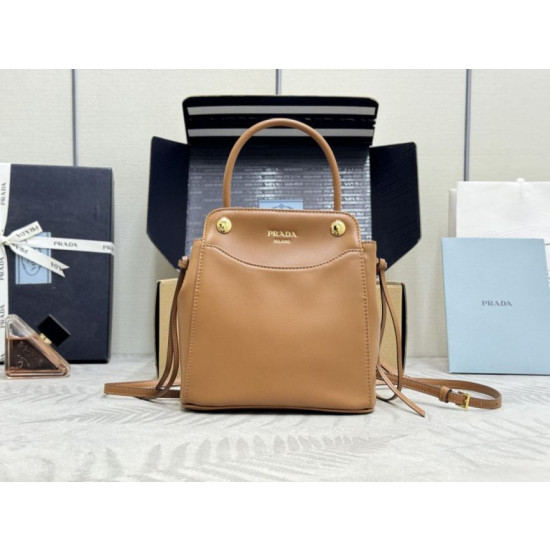 Borse tote mini Prada Carry 1BA496 Marrone Borse tote mini Prada Carry 1BA496 Marrone