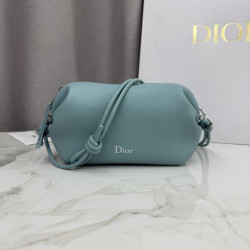 Pochette Dior Bow blu tormalina