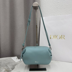 Pochette Dior Bow blu tormalina
