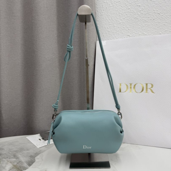 Pochette Dior Bow blu tormalina Pochette Dior Bow blu tormalina