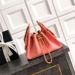 Cloni Borse Chanel 25 Mini Hobo AS5631 pelle di vitello scamosciata rosa firmate
