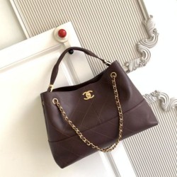 Cloni Borse Replica Alta Qualità a tracolla/shopping Chanel Coco piccola AS5634 Borgogna firmate