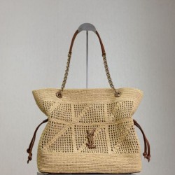 Cloni Borse shopping Jamie YSL Saint Laurent Rafia Naturale firmate