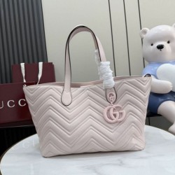 Cloni Replica Perfetta tote media Gucci 855279 GG Marmont Rosa firmate