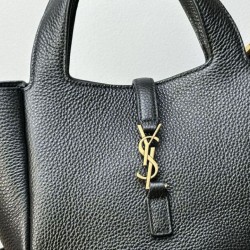 Replica di lusso Borsa tote YSL Saint Laurent Le 5 à 7 Bea Baby nera Imitazioni Cloni Borsa tote YSL Saint Laurent Le 5 à 7 Bea Baby nera firmate