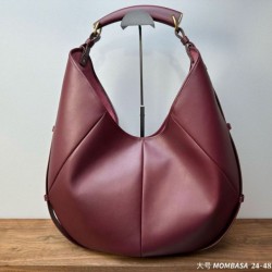 Replica di lusso Borsa a tracolla grande YSL Saint Laurent Mombasa Borgogna Imitazioni Cloni Borsa a tracolla grande YSL Saint Laurent Mombasa Borgogna firmate