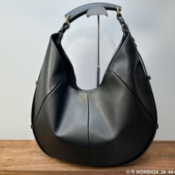 Replica di lusso Borse Firmate a tracolla grande YSL Saint Laurent Mombasa nera Imitazioni Cloni Borse Firmate Replica a tracolla grande YSL Saint Laurent Mombasa nera firmate