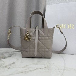 Cloni Qualità superiore replica tote verticale Dior Toujours piccola Grigia firmate