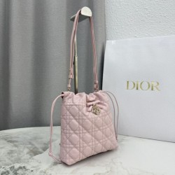 Replica di lusso Mini secchiello Dior Adiorable Rosa Imitazioni Cloni Mini secchiello Dior Adiorable Rosa firmate