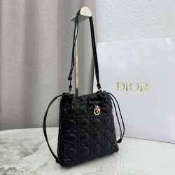 Replica di lusso Mini secchiello Dior Adiorable nera Imitazioni Cloni Mini secchiello Dior Adiorable nera firmate