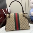 Borse Firmate Replica a mano media Gucci Paparazzo 875018 Marrone