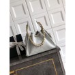 Borse Firmate Replica a secchiello/a spalla Chanel 25 piccola AS5631 pelle trapuntata caviar bianco