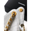 Borse Firmate Replica a secchiello/a spalla Chanel 25 piccola AS5631 pelle trapuntata caviar bianco