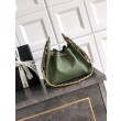 Borse Replica a secchiello/a spalla Chanel 25 piccola AS5631 pelle trapuntata caviar Verde