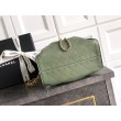 Borse Replica a secchiello/a spalla Chanel 25 piccola AS5631 pelle trapuntata caviar Verde