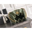 Borse Replica a secchiello/a spalla Chanel 25 piccola AS5631 pelle trapuntata caviar Verde