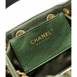 Borse Replica a secchiello/a spalla Chanel 25 piccola AS5631 pelle trapuntata caviar Verde