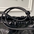 Borsa a secchiello trapuntata Chanel 26s con coulisse AP5317 Nero