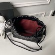 Borsa a secchiello trapuntata Chanel 26s con coulisse AP5317 Nero