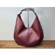 Borsa a tracolla grande YSL Saint Laurent Mombasa Borgogna