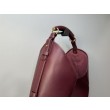 Borsa a tracolla grande YSL Saint Laurent Mombasa Borgogna