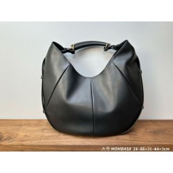 Borse Firmate Replica a tracolla grande YSL Saint Laurent Mombasa nera
