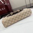 Borse Firmate Replica a tracolla media Gucci Horsebit Ristretto A0020Y marrone