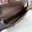 Borse Firmate Replica a tracolla media Gucci Horsebit Ristretto A0020Y marrone