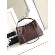 Borse Replica Alta Qualità a tracolla/shopping Chanel Coco piccola AS5634 Borgogna