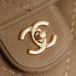 Qualità superiore replica Chanel Maxi Flap scamosciata Marrone