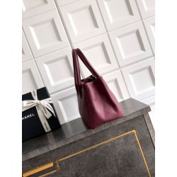 Borse Firmate Replica shopper Chanel Cerf Executive in pelle di vitello 32cm Borgogna