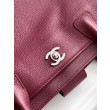 Borse Firmate Replica shopper Chanel Cerf Executive in pelle di vitello 32cm Borgogna