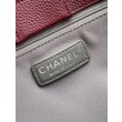 Borse Firmate Replica shopper Chanel Cerf Executive in pelle di vitello 32cm Borgogna